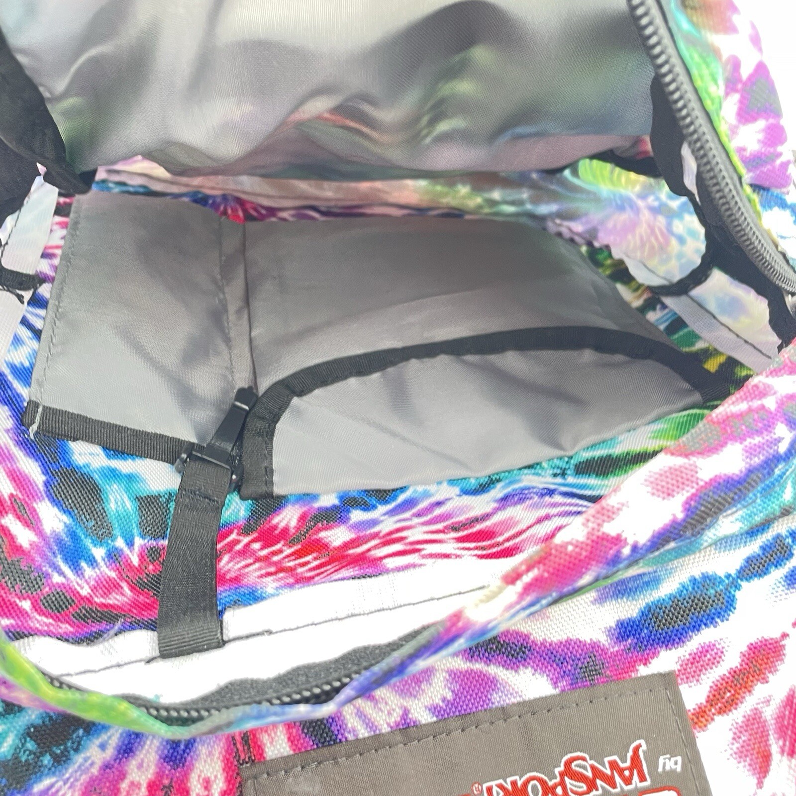 JanSport Rainbow TieDye School Backpack Journeys 15” Laptop Colorful Hippie Rock