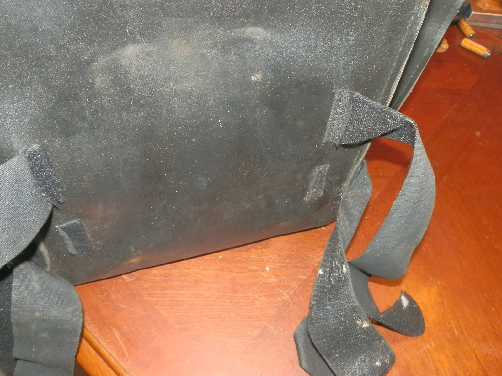 Vintage Willie & Max Motorcycle Tour Trunk Large Bag Black Synthetic Leather 15″