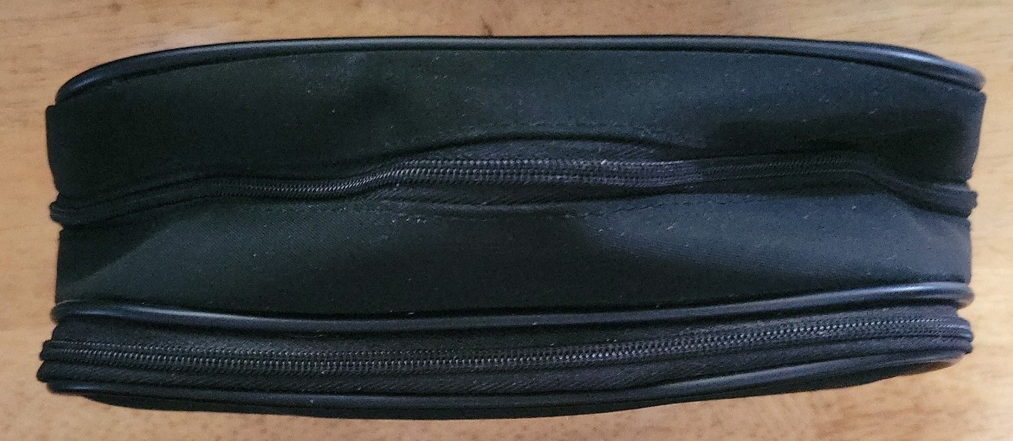 Calvin Klein ETERNITY Nylon DOPP KIT Toiletry Travel Multi-Zip Pouch/Bag CLEAN