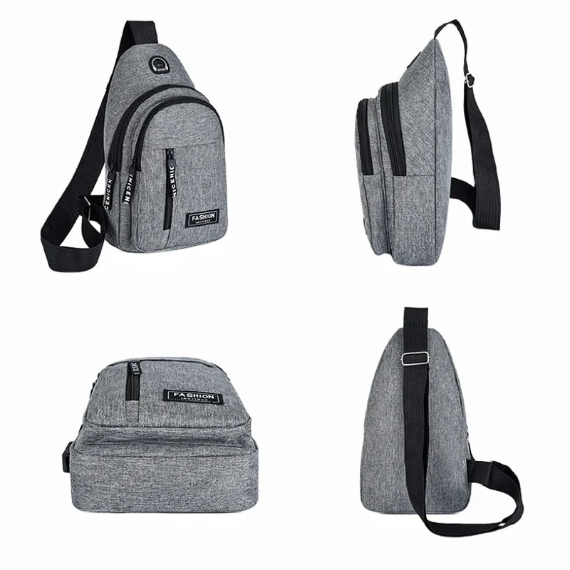2025 New Multifunctional Chest Bag Men’s Fashion Trend Oxford Cloth Shoulder Bag