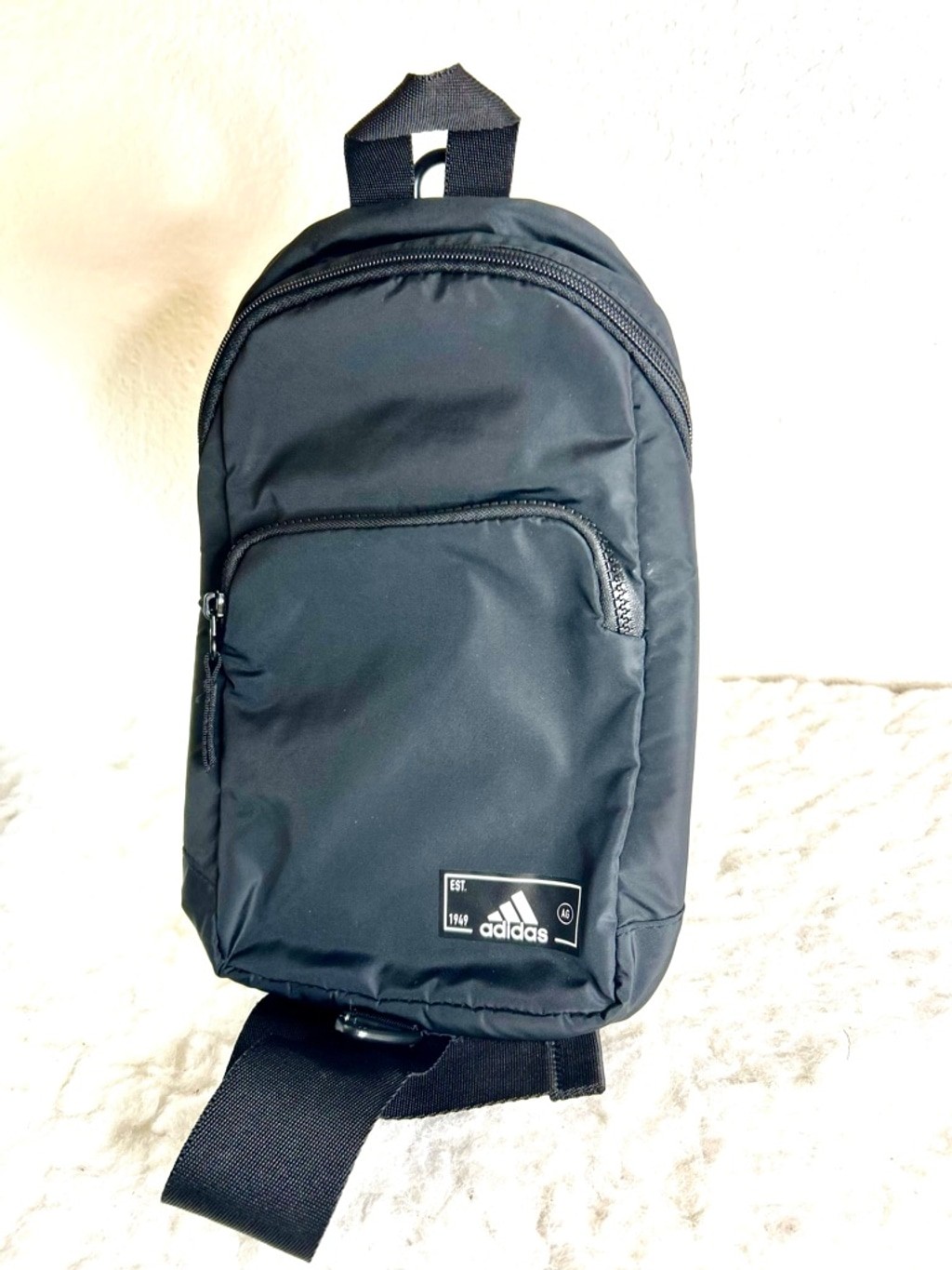 Adidas Essentials 2 Unisex Black Sling Crossbody Bag