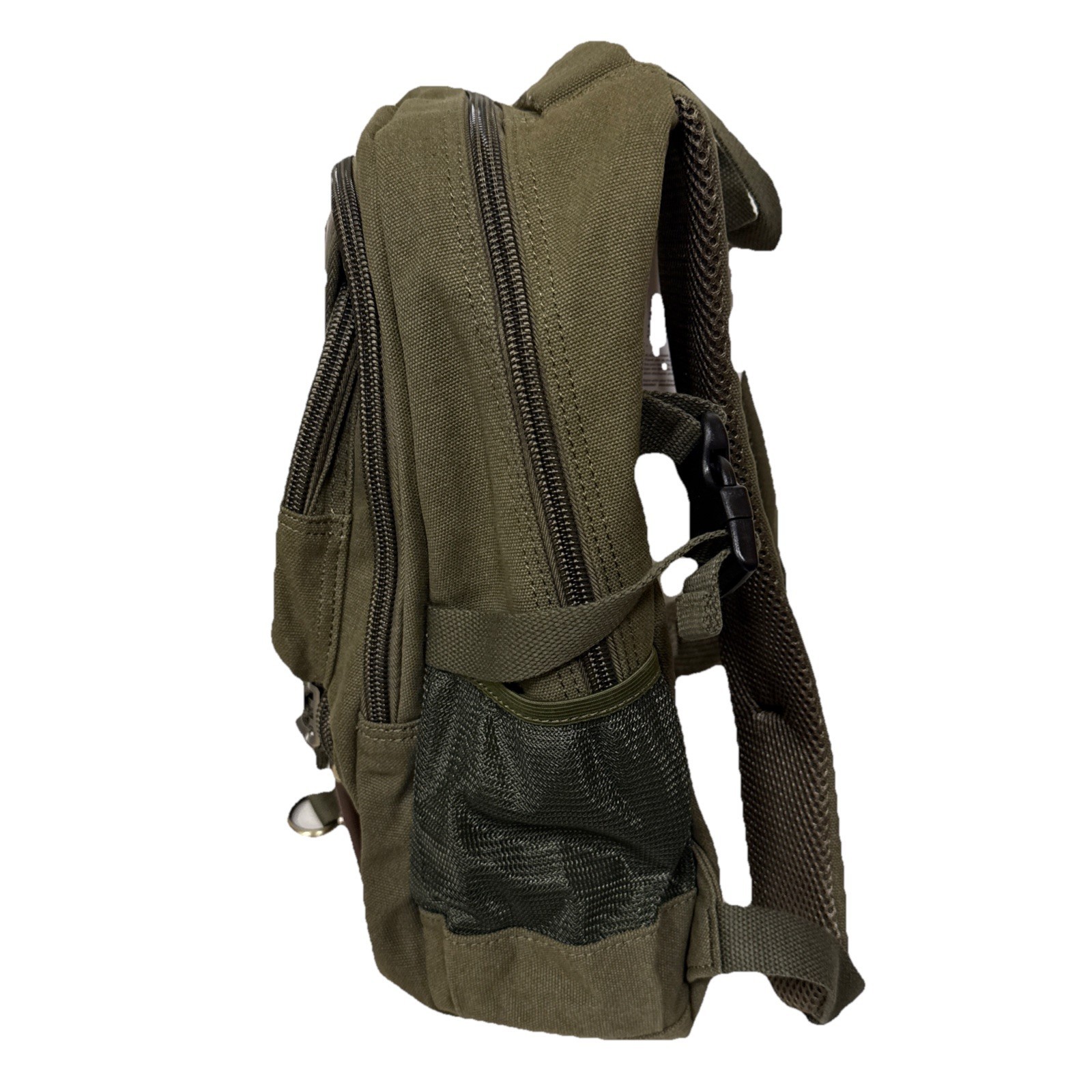 Kaukko Men Canvas Backpack Rucksack Bag Camping Travel School Satchel Outdoor