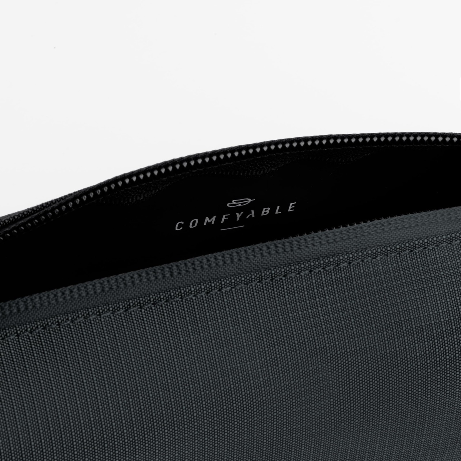 Comfyable Small Toiletry Bag for Men, Slim Mini Toothbrush Small, Dark Gray
