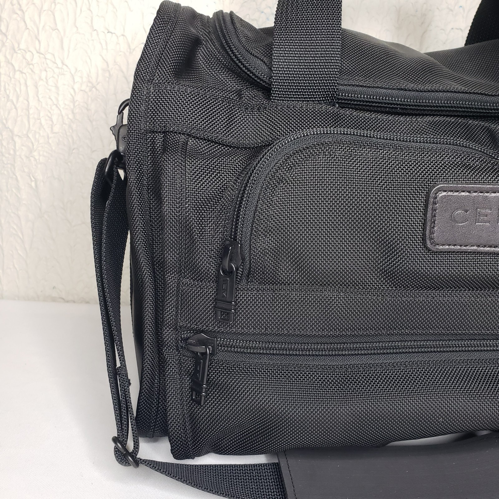TUMI Alpha Sport Duffle Bag 15” Weekender Carry-On Travel Ballistic Canvas Black