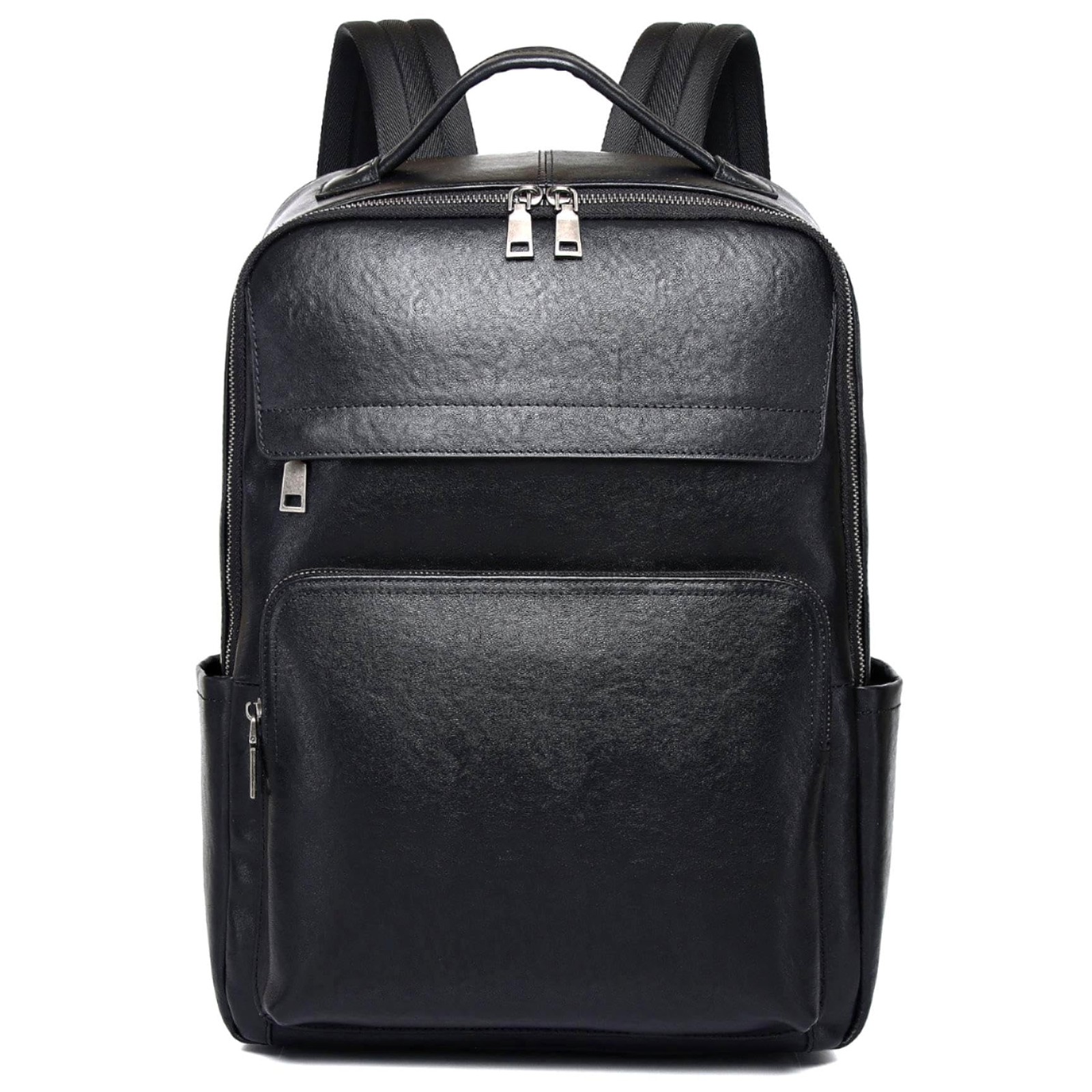 Veg-Tan Genuine Leather Backpack for Men Multi-Functional 15.6″ Laptop Backpa…