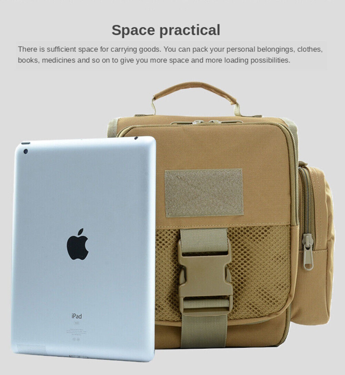 ​Outdoor Casual Shoulder Bag Military Fan Mountaineering Bag Portable Handbag