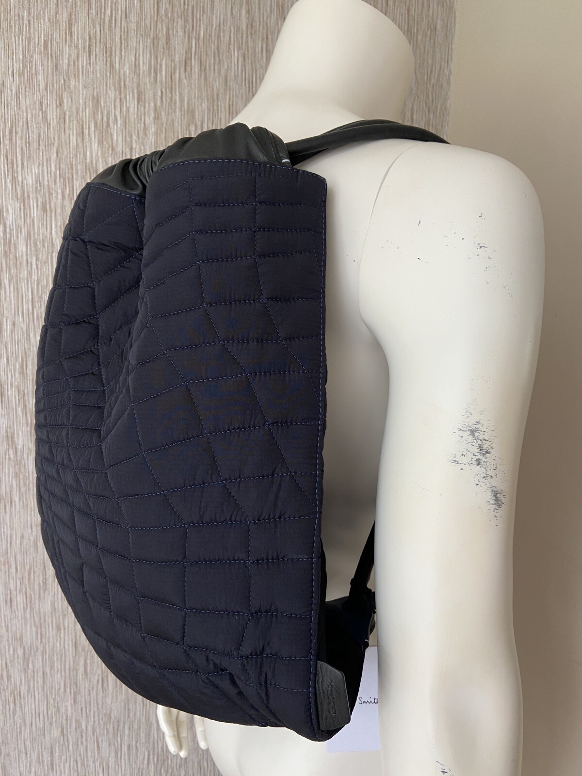 PAUL SMITH RUNWAY SS 20 QUILTED DRAWSTRING BACKPACK RUCKSACK RETAIL €760 BNWT