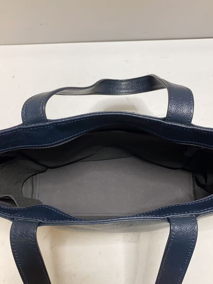 PORTER Tote Bag Leather NVY Solid