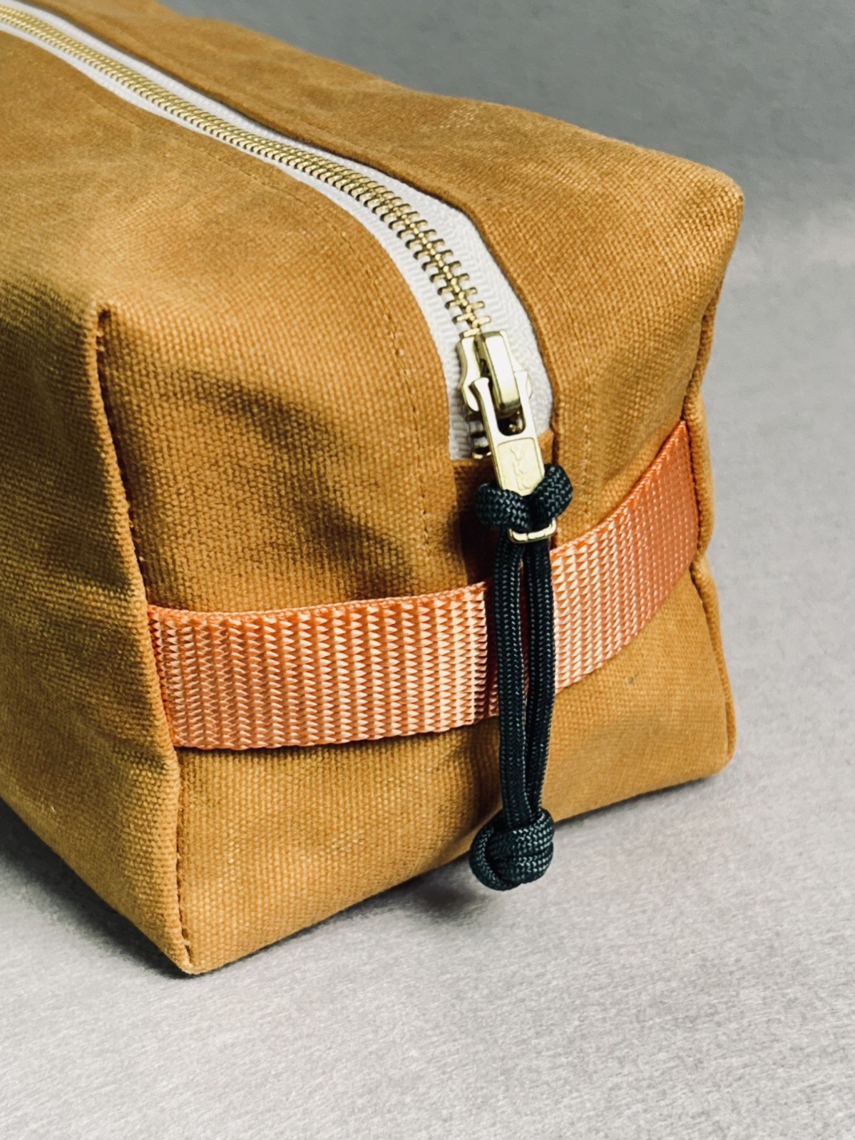 Newton Supply Co Dopp Kit Tan Waxed Canvas Toiletry Travel Cordura Waterproof