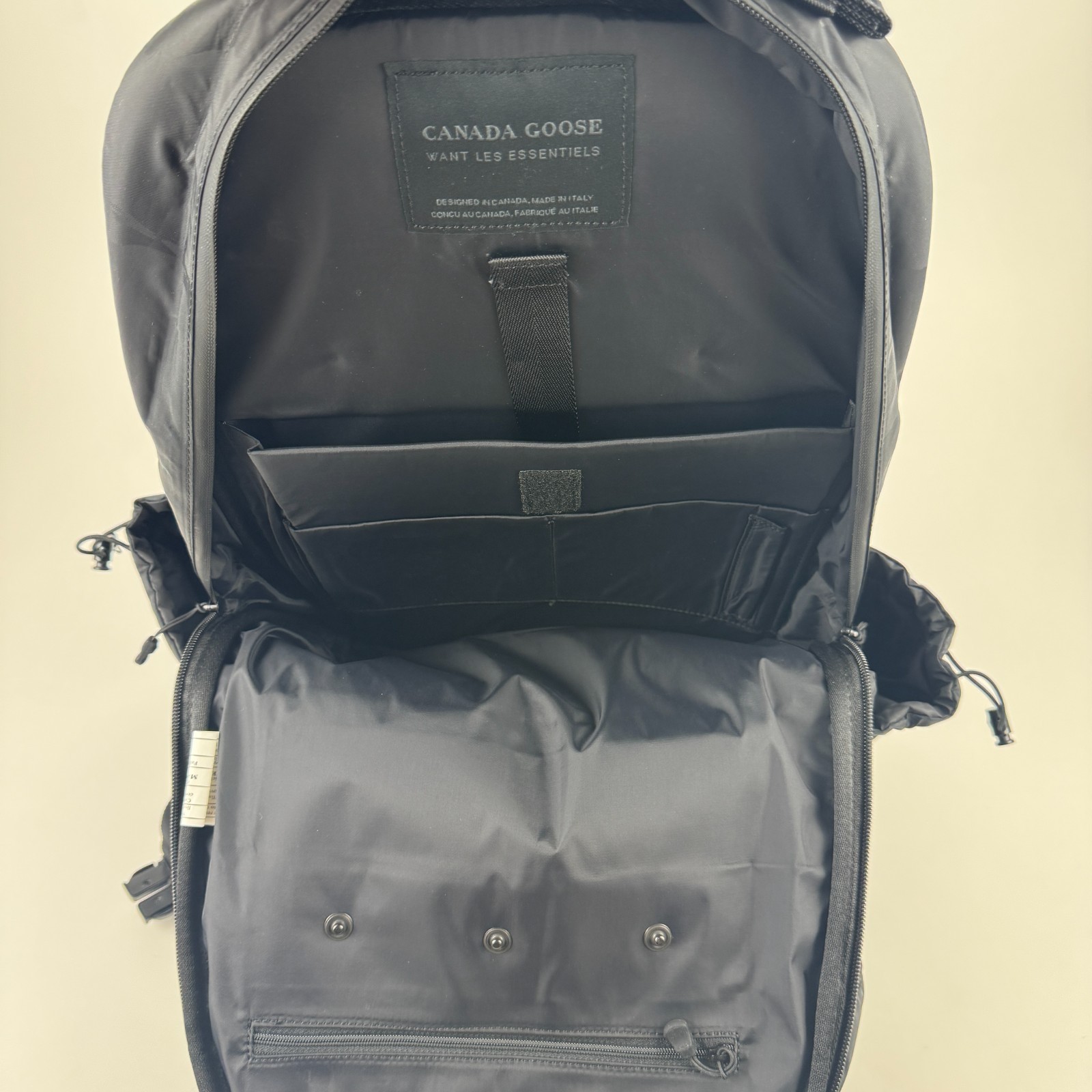 Authentic Canada Goose x Want Les Essentials E90 Black Backpack Rare Italy