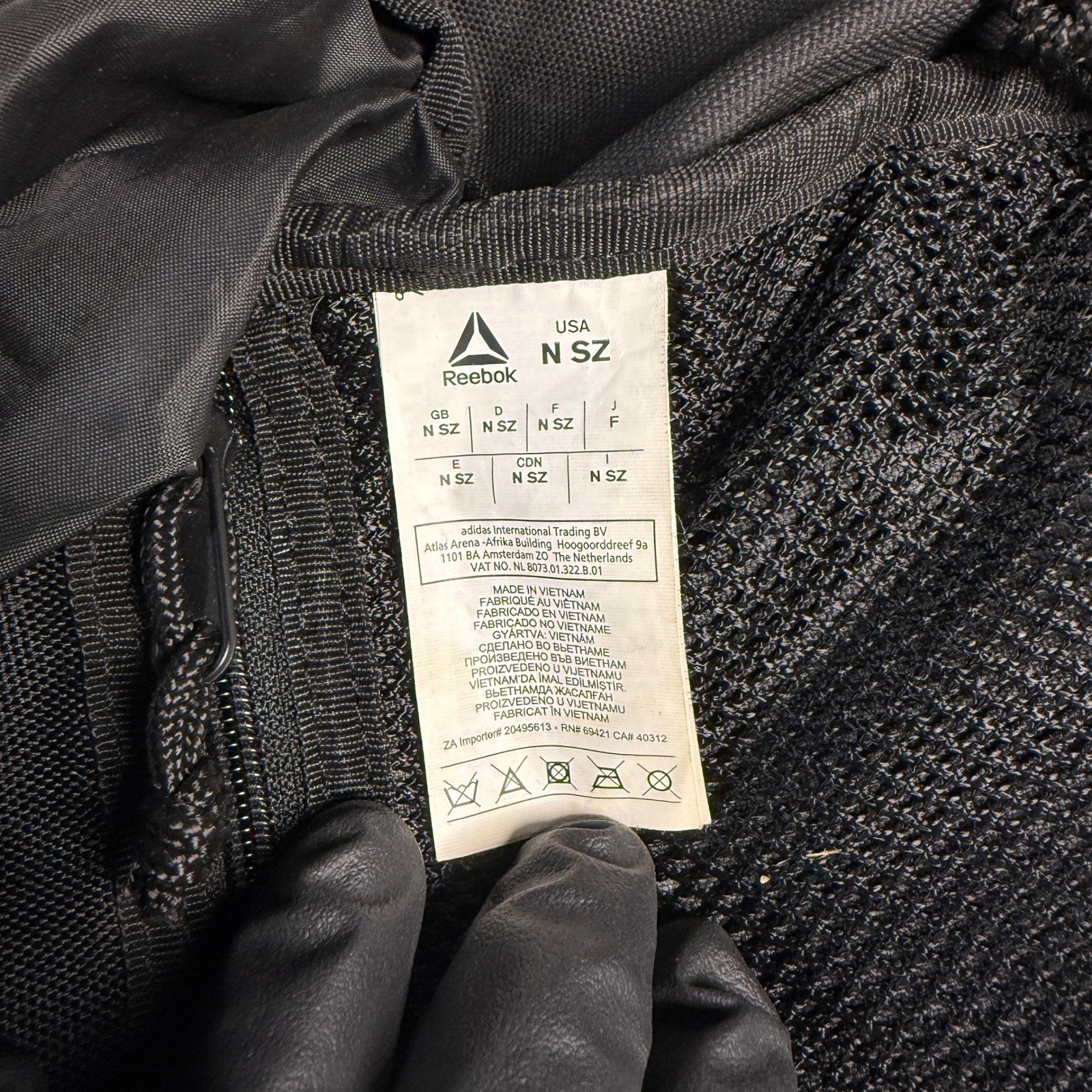 Reebok Combat Cordura Black Nylon Tactical MOLLE Training Backpack Unisex OS