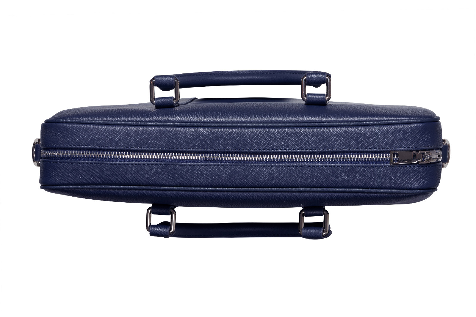 leather briefcase mens – navy blue