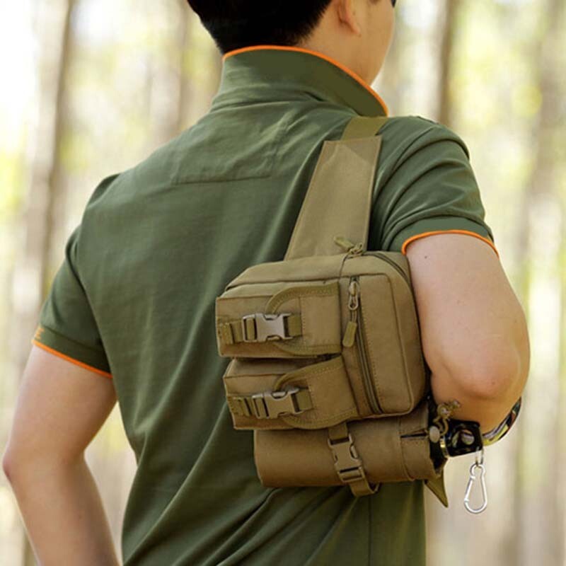 Tactical Fanny Pack Pouch with Water Bottle Holder Molle Waist Pack Hip Belt Bag