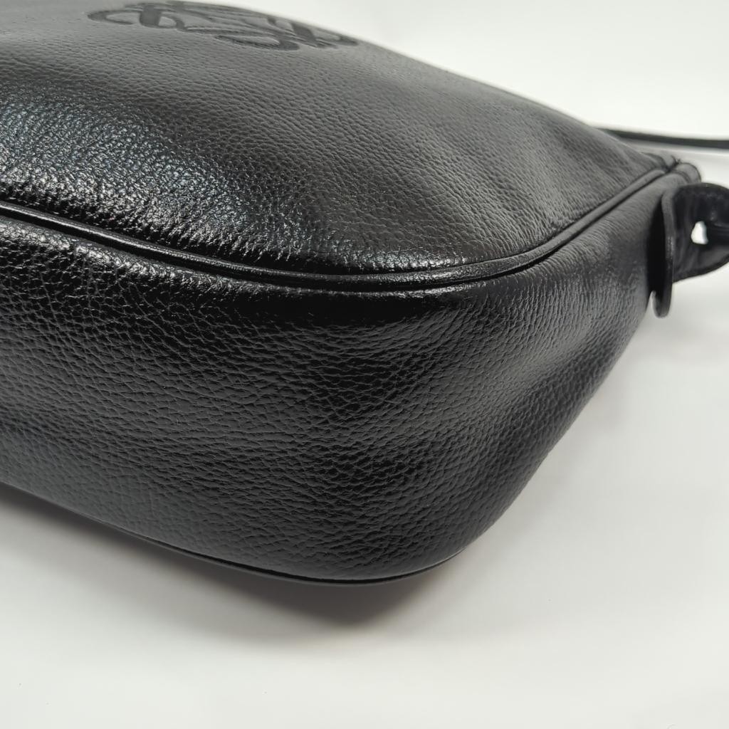 LOEWE Anagram Leather Shoulder Bag Vintage Black