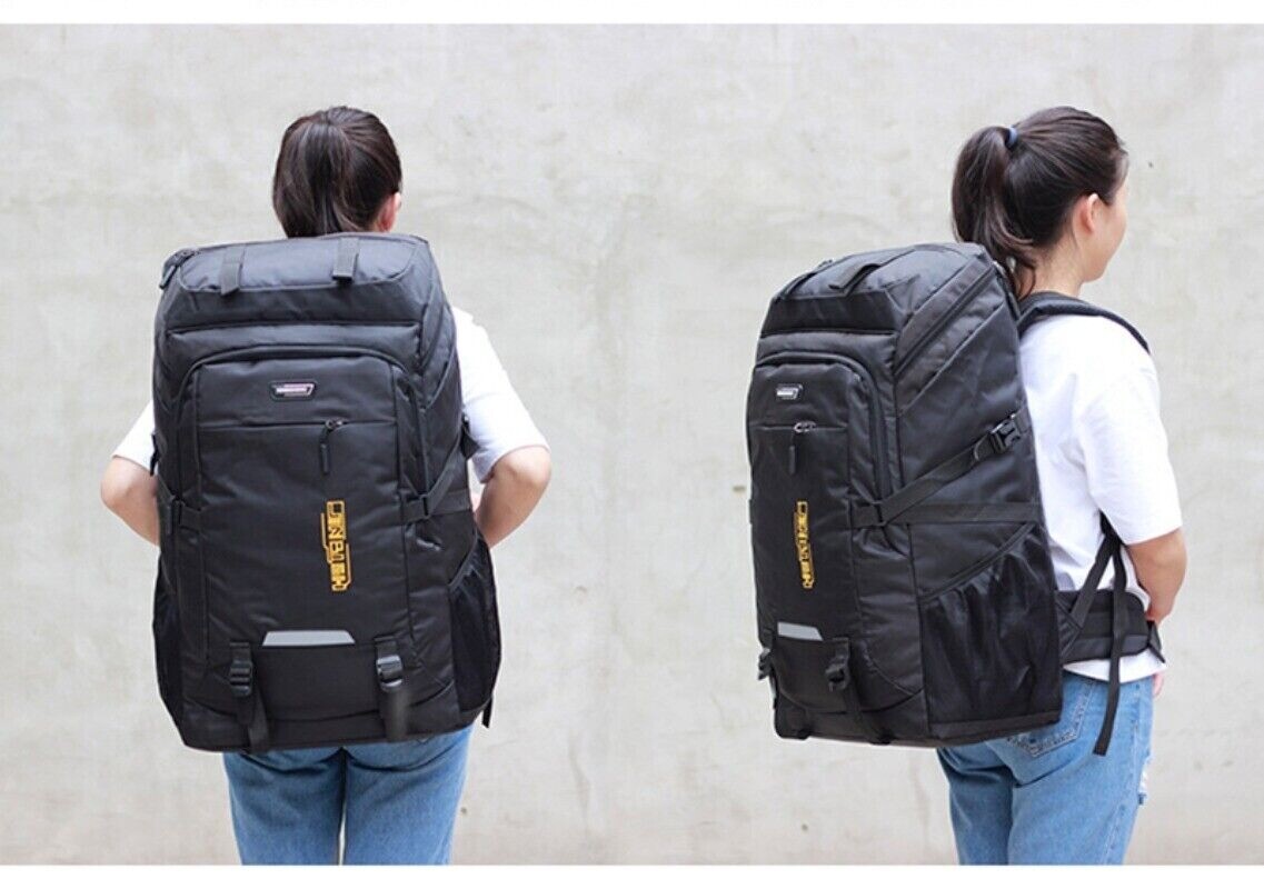 80L Mens Backpack Climbing Camping Outdoor Hiking Luggage Oversized Travel Bag