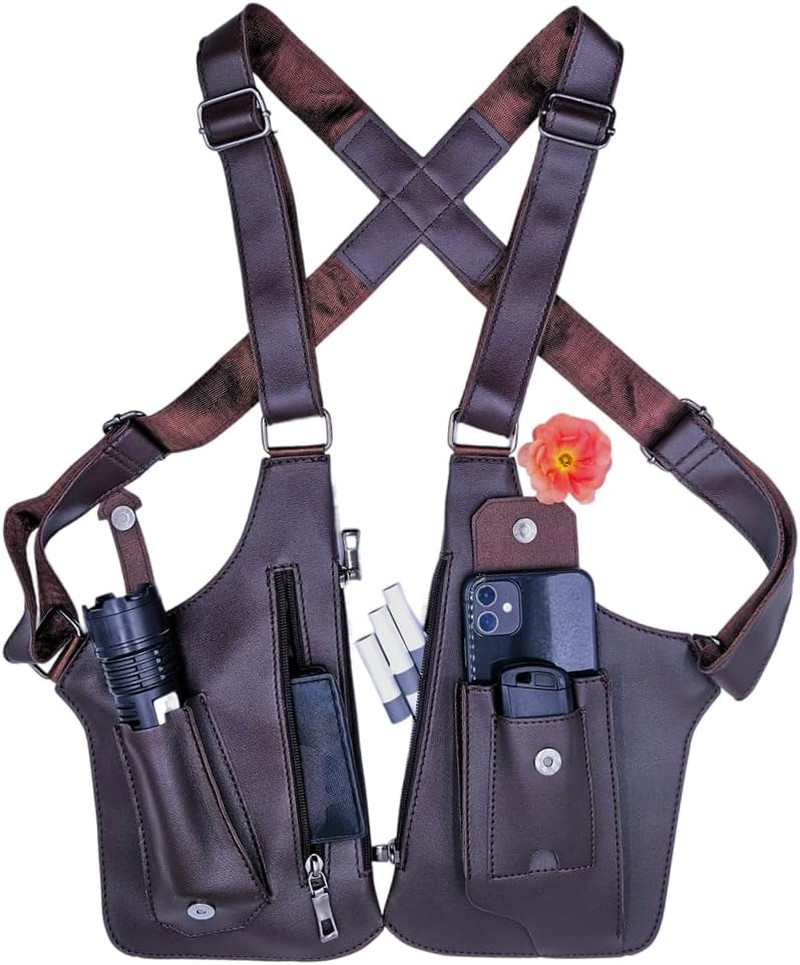 Underarm Anti-Theft Bag, Hidden Shoulder Holster, Double Storage Pouch, Phone Wa