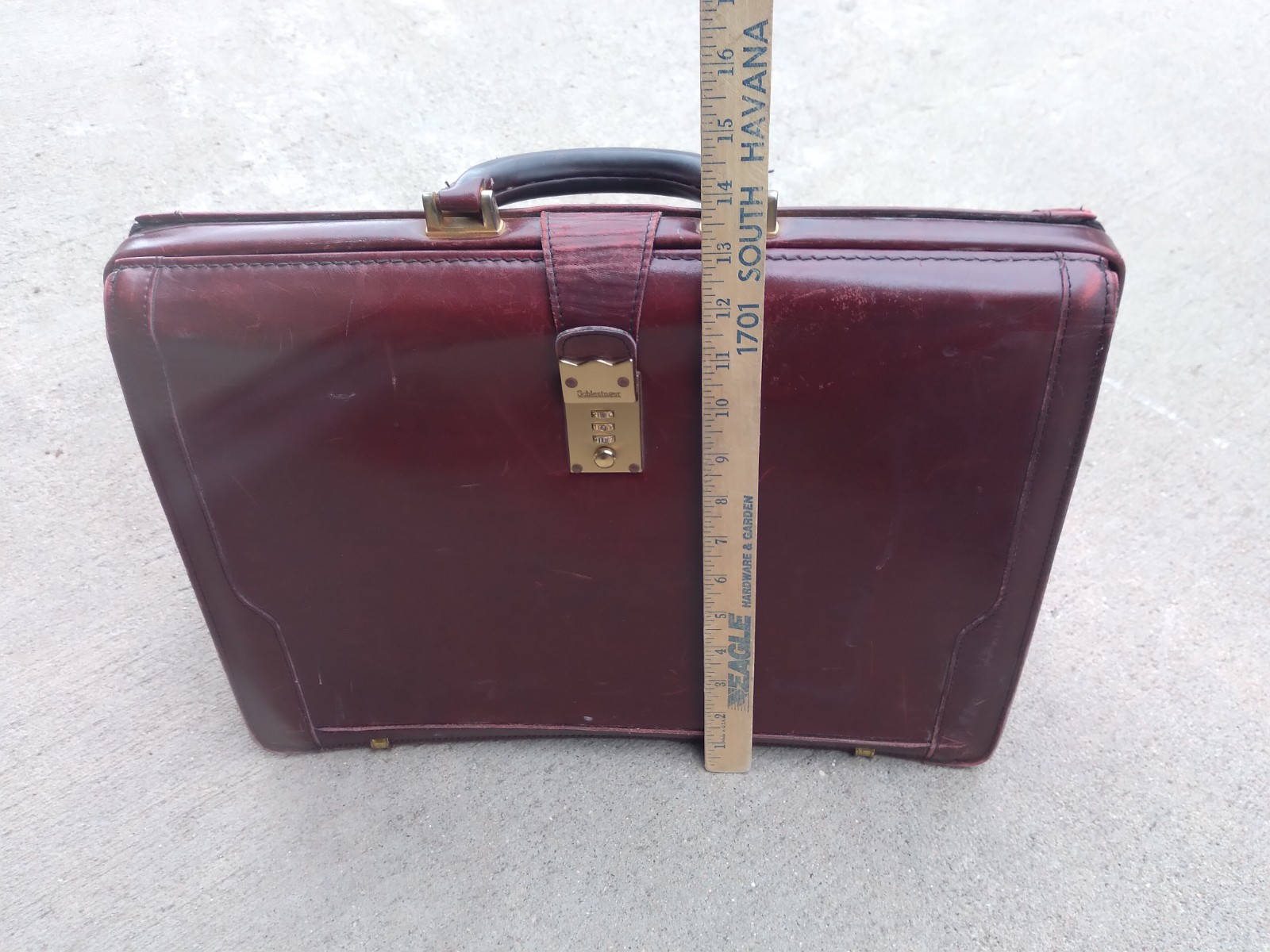 Vintage Schlesinger Work Bag Briefcase Combo Lock