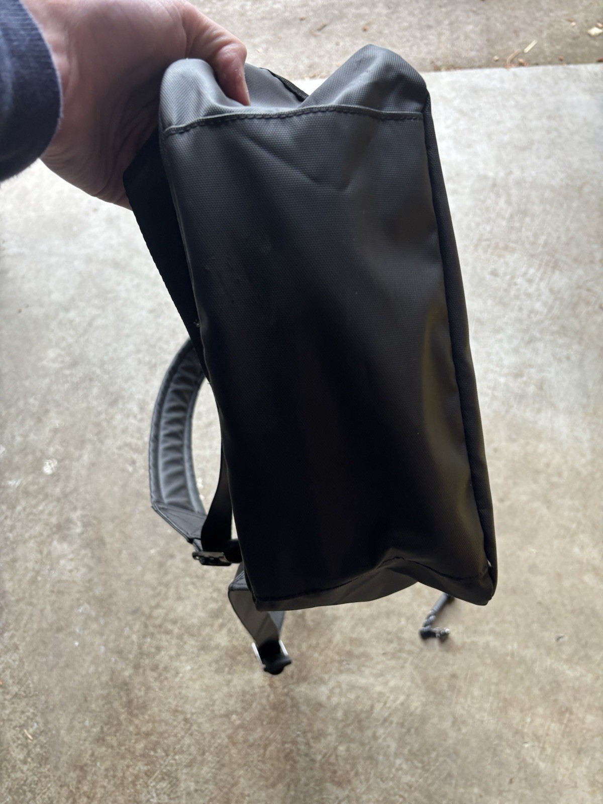 Versace Parfums Black Backpack Medusa Logo Greca Straps Zip Medium