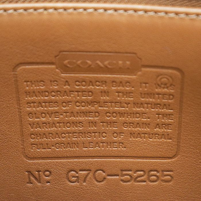 Vintage Coach 5265 Metropolitan Briefcase Brown Leather 2Way Business Bag