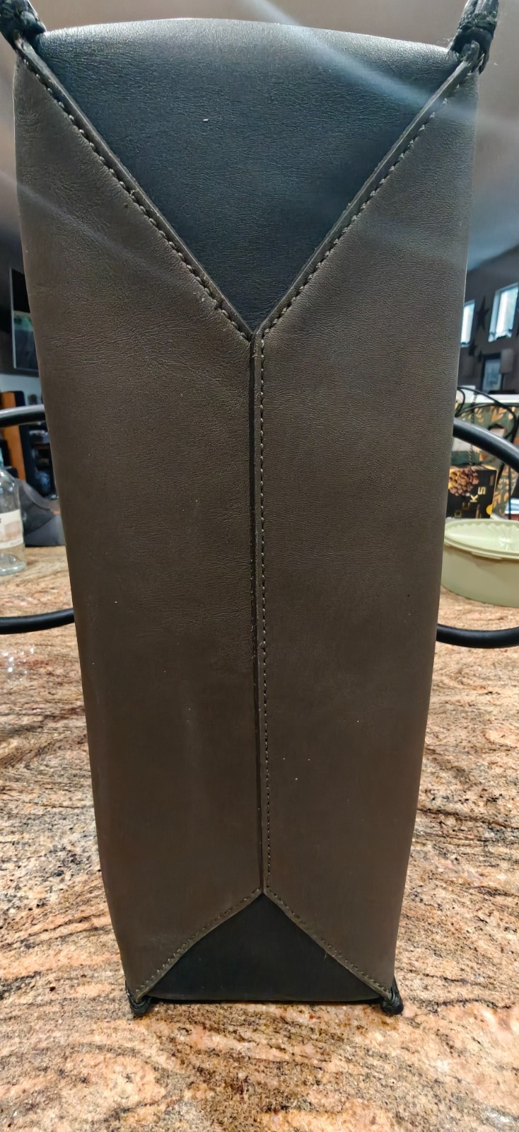 Coach Genuine Leather Tote Style 70725 Olive Black Structured Bag