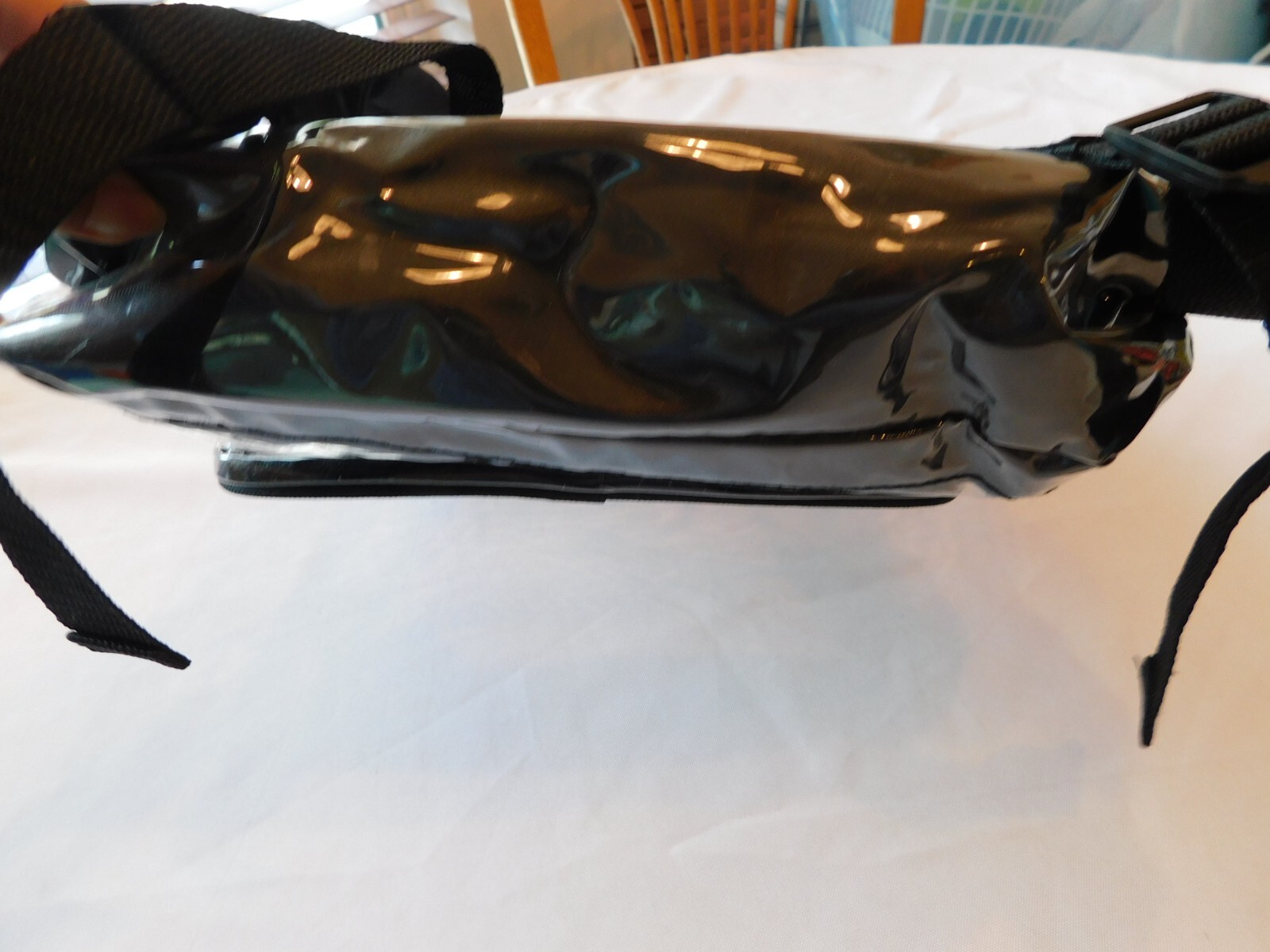 Bullet Cadillac Clear Plastic Black trim backpack sling back Pre-owned