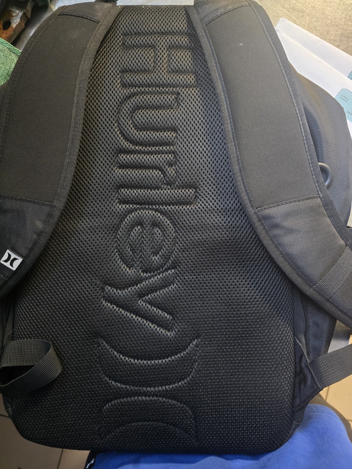 Hurley Rider Black Backpack Durable Adjustable Straps