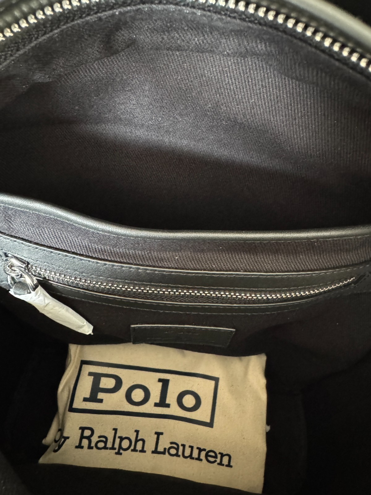 Polo Ralph Lauren Smooth Leather Backpack Black