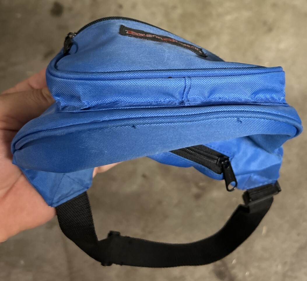 Vtg EastSport Fanny Pack Waist Hip Belt Blue 1 Small Faded Flaw See Picture