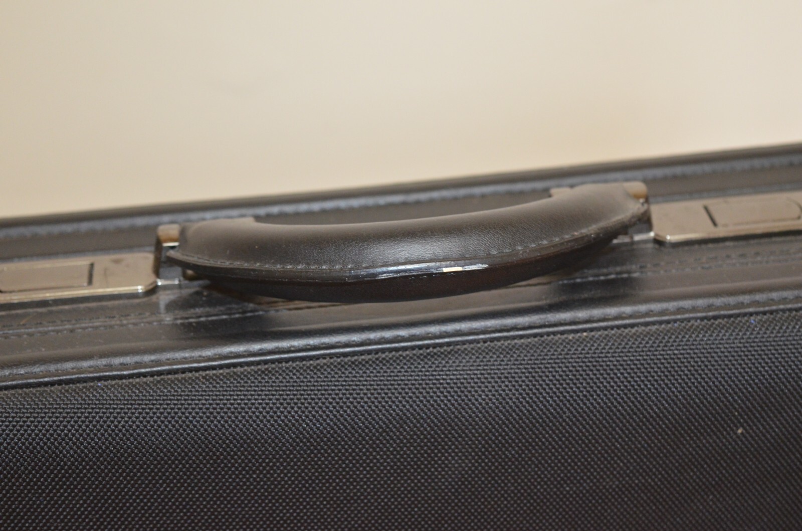 Alpine Swiss Leather Attache Briefcase with Combination Locks Hard Case