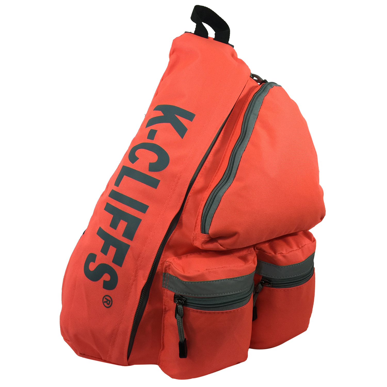 19″ Large Sling Backpack in Bright Colors, Daypack w/Reflective Safety Strip