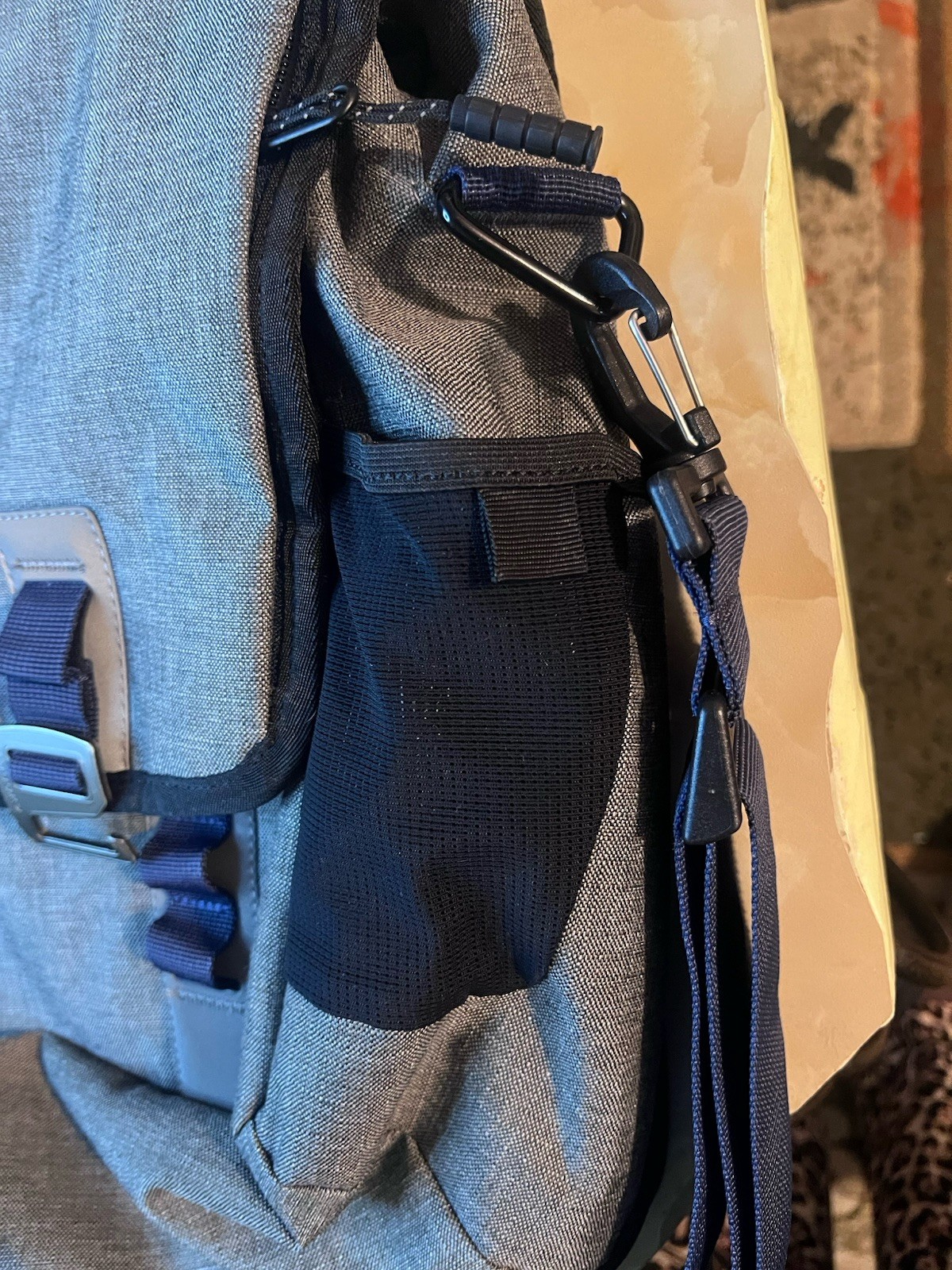 Timbuk2 Classic Messenger Bag Large Gray Navy Laptop Shoulder Crossbody