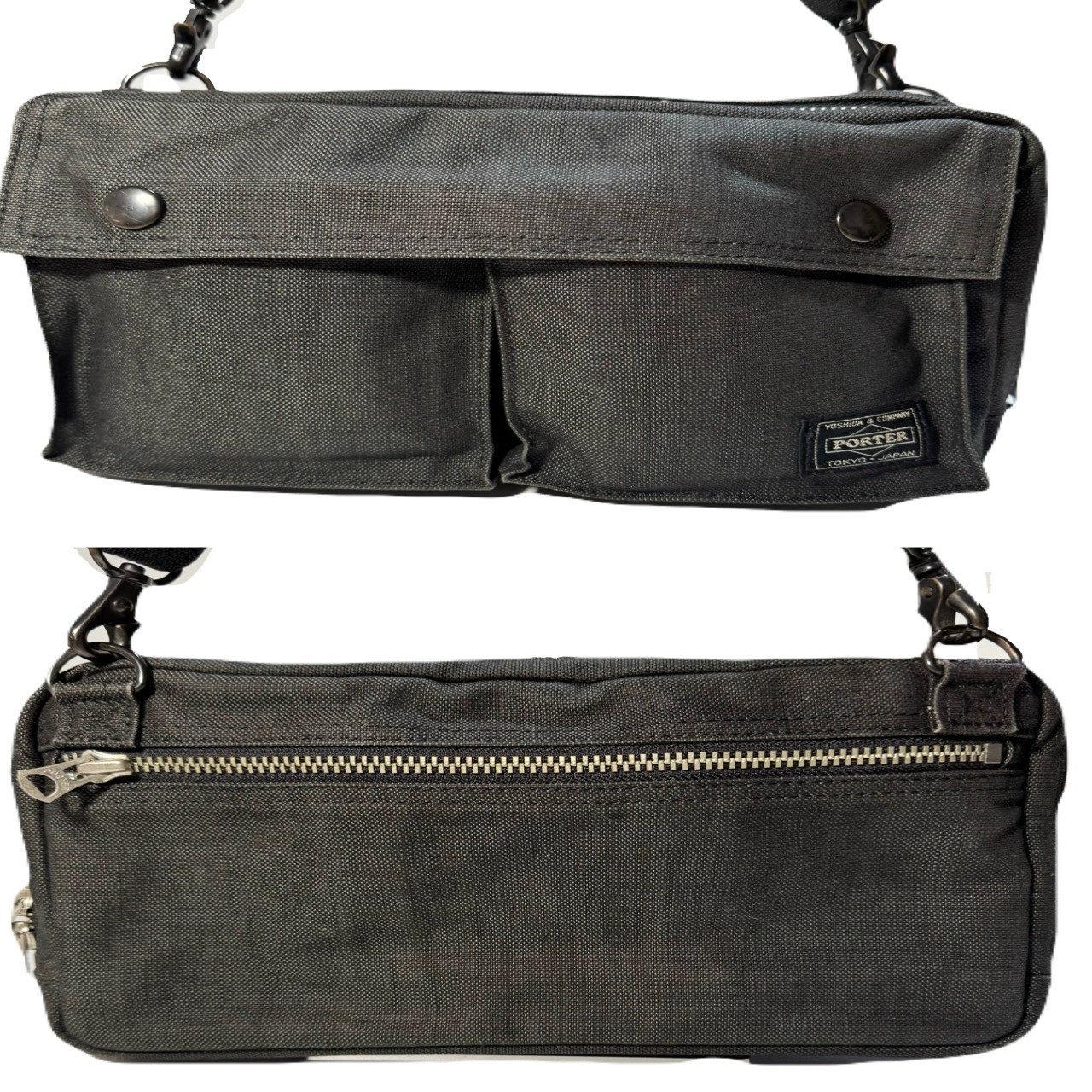 PORTER Smoky 2Way Shoulder Bag Black Nylon Yoshida Japan