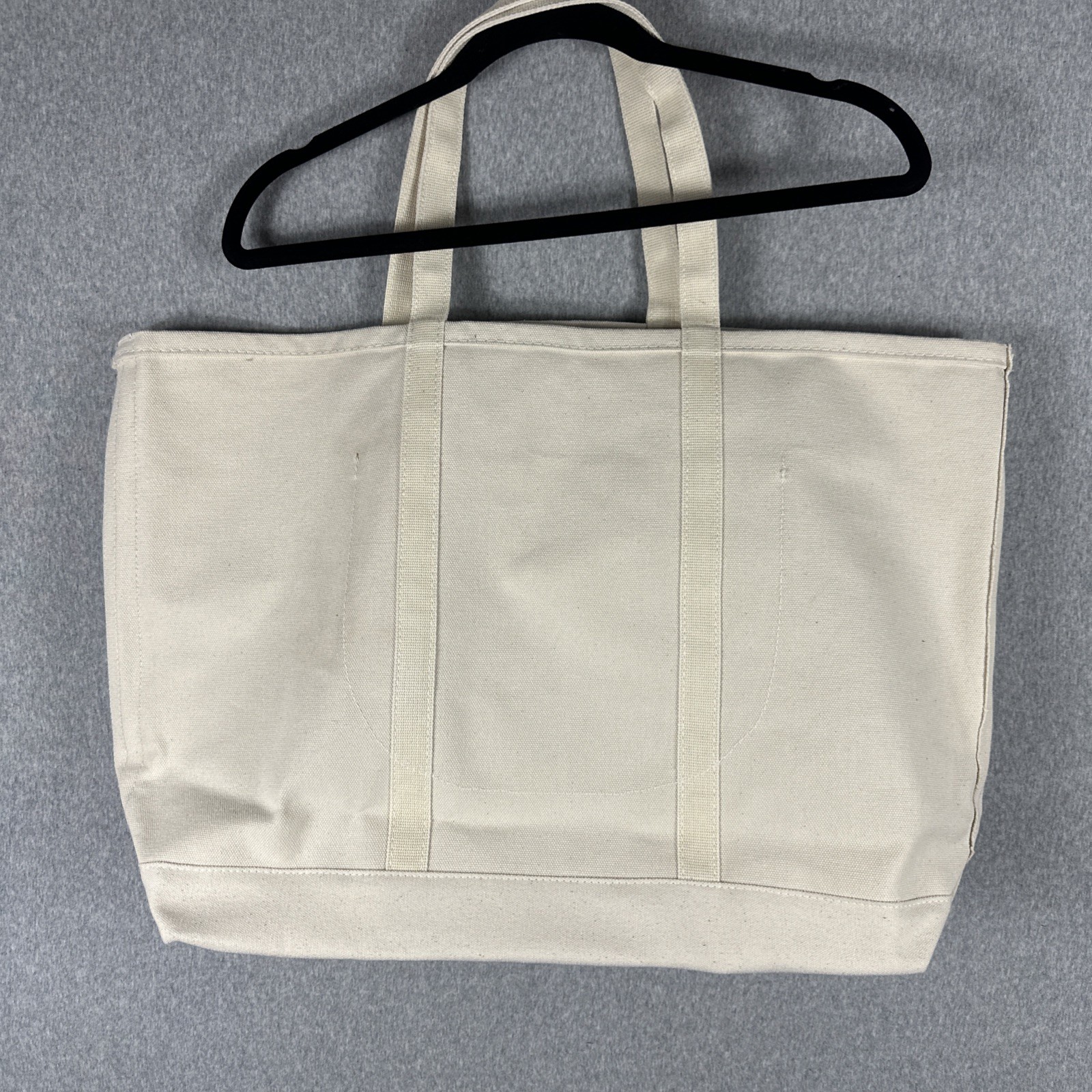 STANLEY & SONS Tote Bag Canvas Extra Large White Ivory USA Made Boat Apron Co