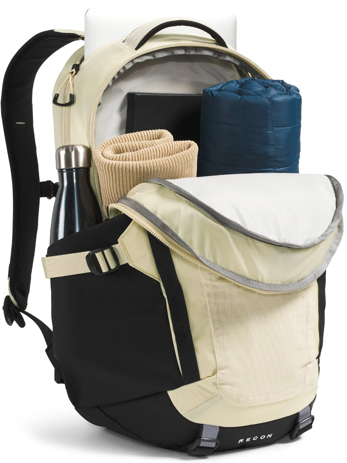 The North Face Recon Everyday Laptop Backpack, Gravel/Tnf Black-npf