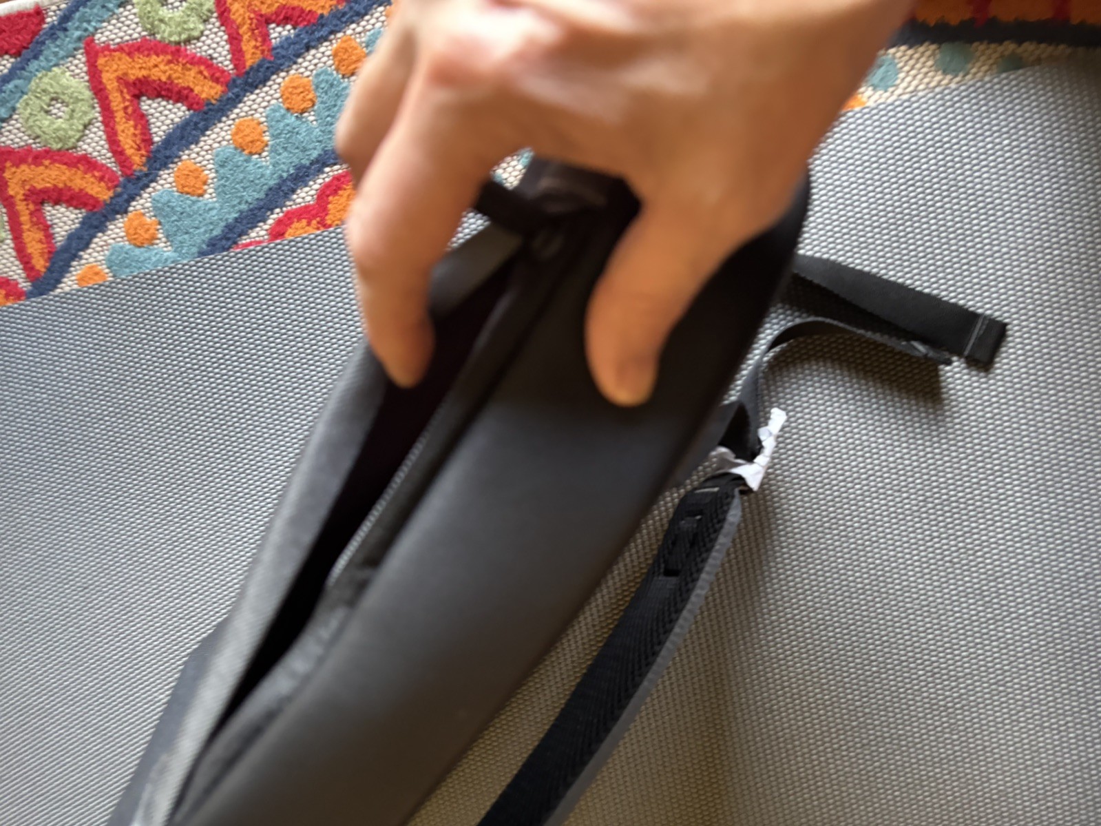 Moleskine Vertical Backpack Dark Gray Water-Repellent 15″ Laptop Bag. slim