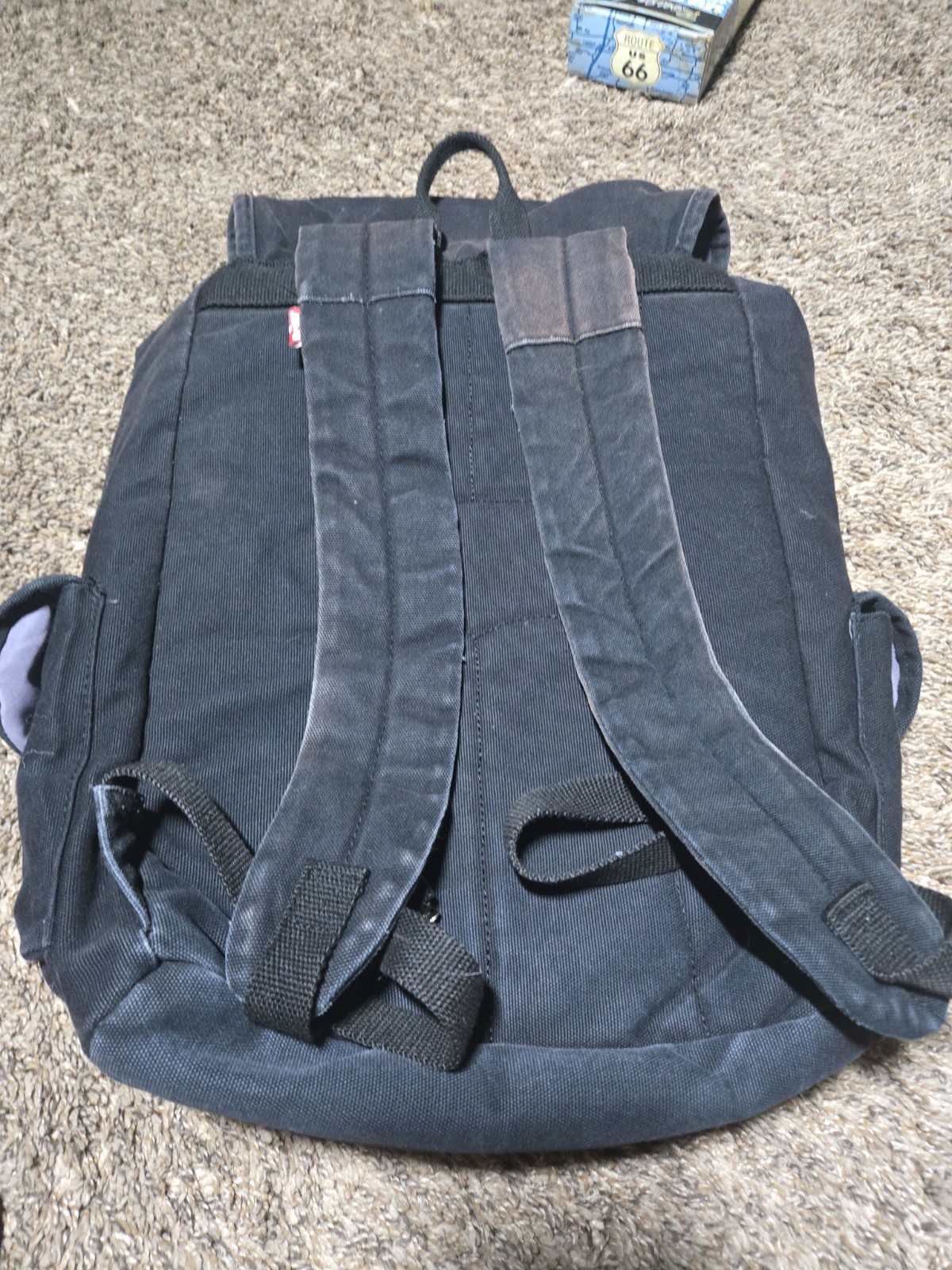 Levi’s Denim Backpack Black Rucksack Laptop Sleeve Travel Work School Bag