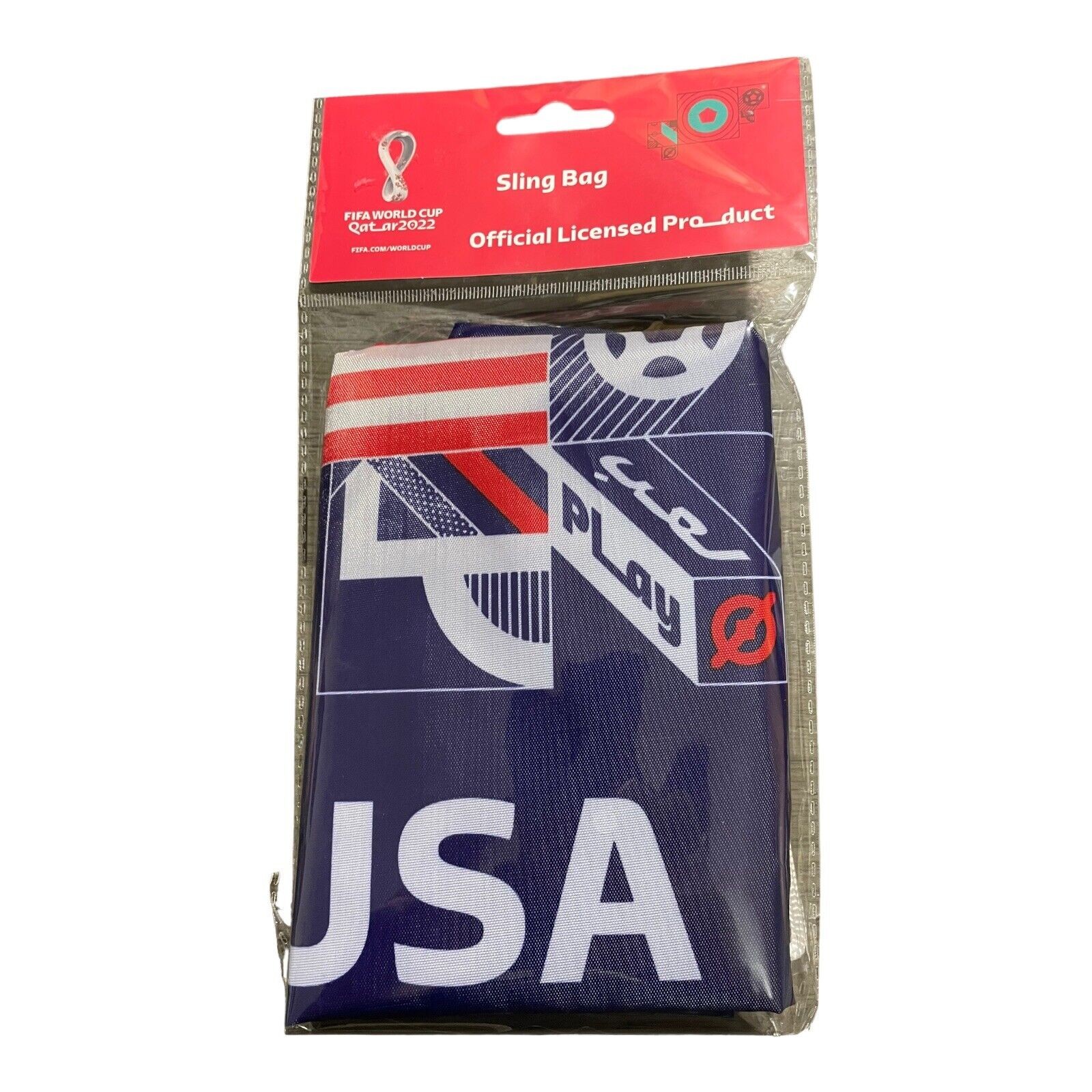 FIFA World Cup Qatar 2022 United States Sling Bag 17″x13.5″ Soccer Backpack