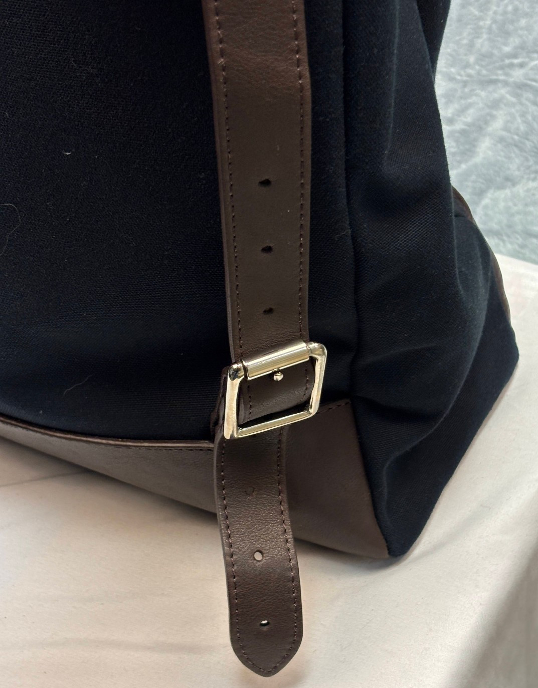 $355 New Daines & Hathaway Ventile Canvas Leather Backpack Navy Ventile DUFFLE