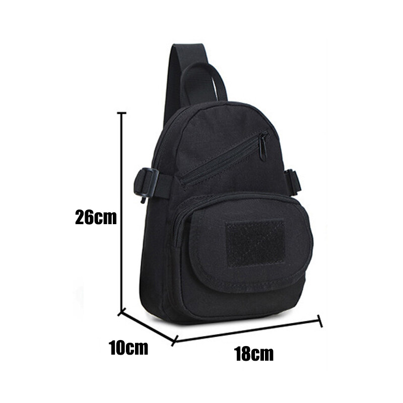Tactical Small MOLLE Compact Crossbody Hiking Cycling Pack Chest Sling Backpack
