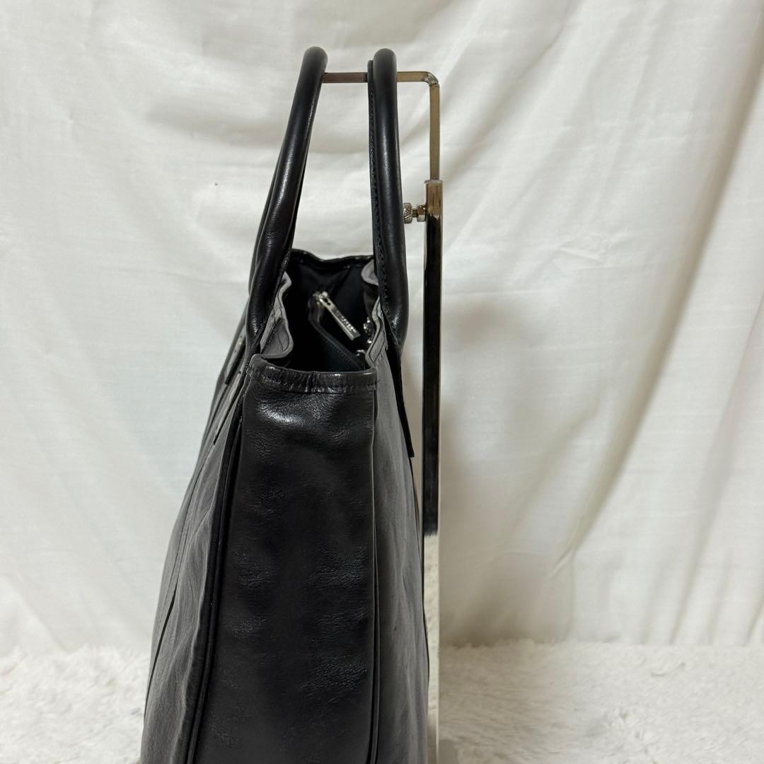 Authentic Burberry Black Label Leather Business Tote Bag 31.5cm x 42cm x 7.5cm B