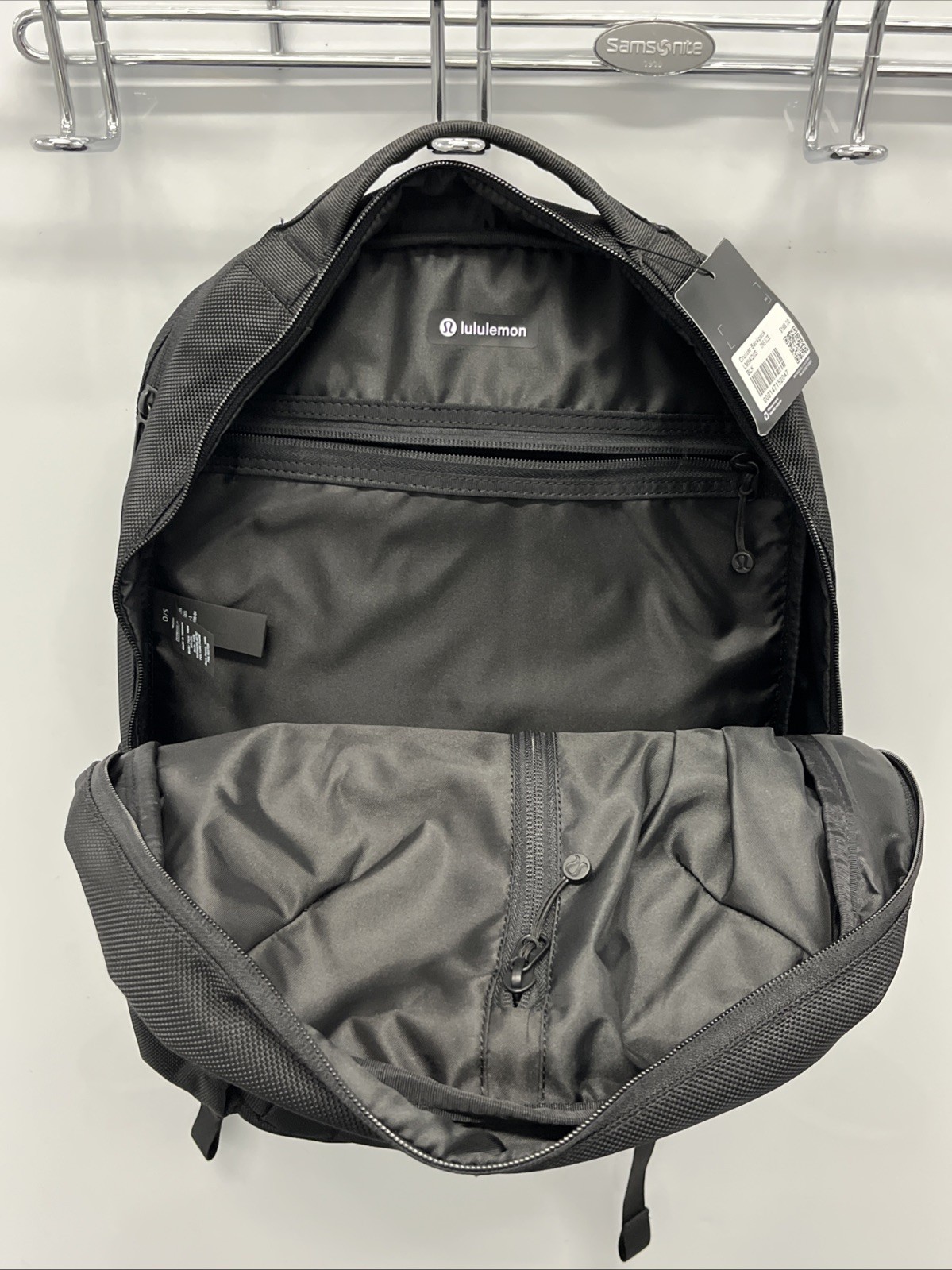 Lululemon Cruiser Backpack Black 23L Water Repellant Nylon