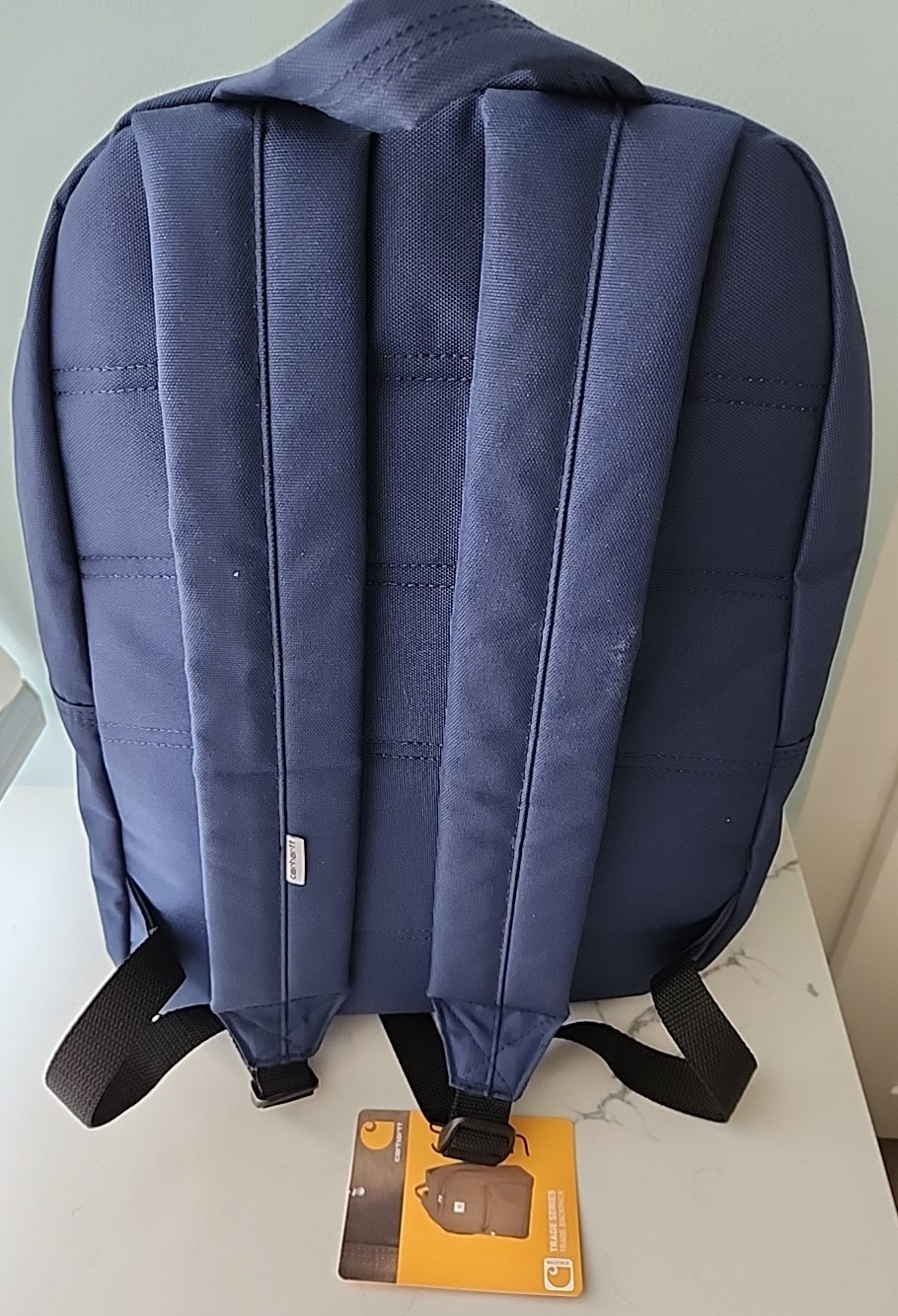 Carhartt Navy Blue Trade Series Basic Backpack GenSend Co Bag EUC 21 Liters