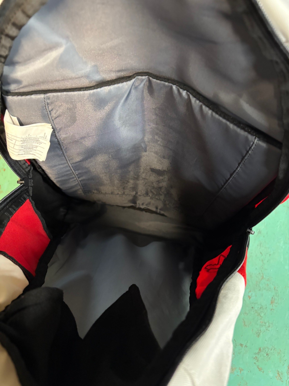Y2K Fox Racing Backpack Black Red Moto Sport School Bag Heritage Forged EUC