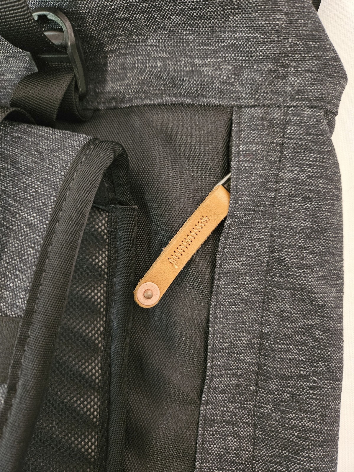 Levi’s Commuter Flap Over Waterproof Backpack Leather Laptop Cycling Bag Cordura