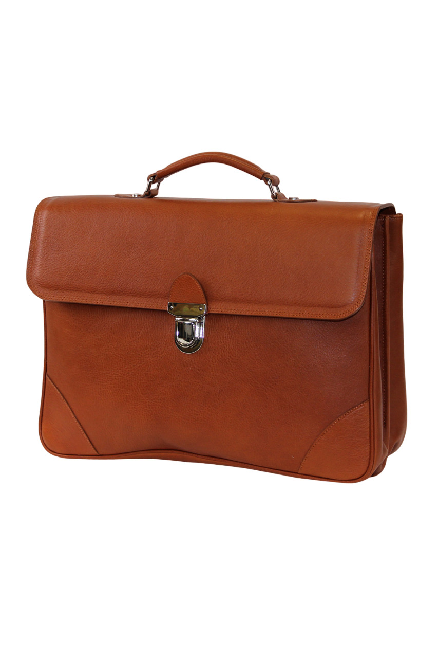 Leather Briefcase Luxury Medium Case Soft Full Grain Leather HANDMADE TO ORDER