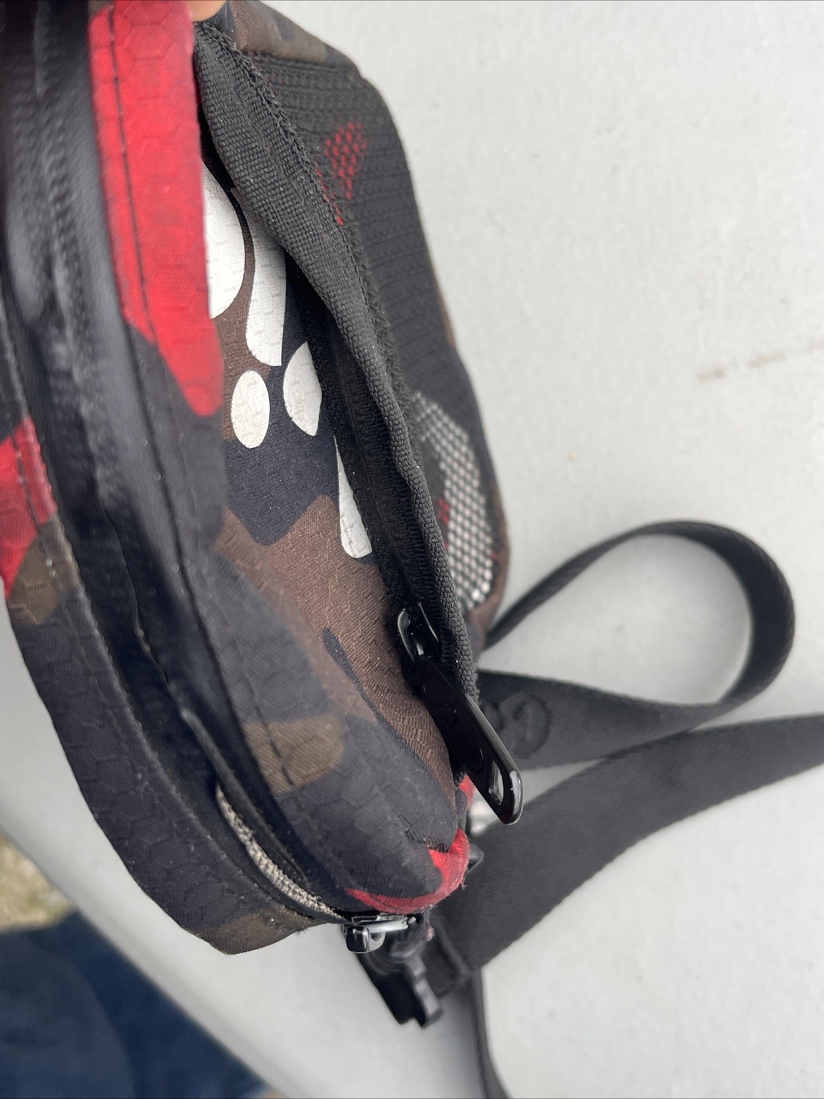 Cookies Small Shoulder Bag Smell Proof double zipper Camouflage Camo