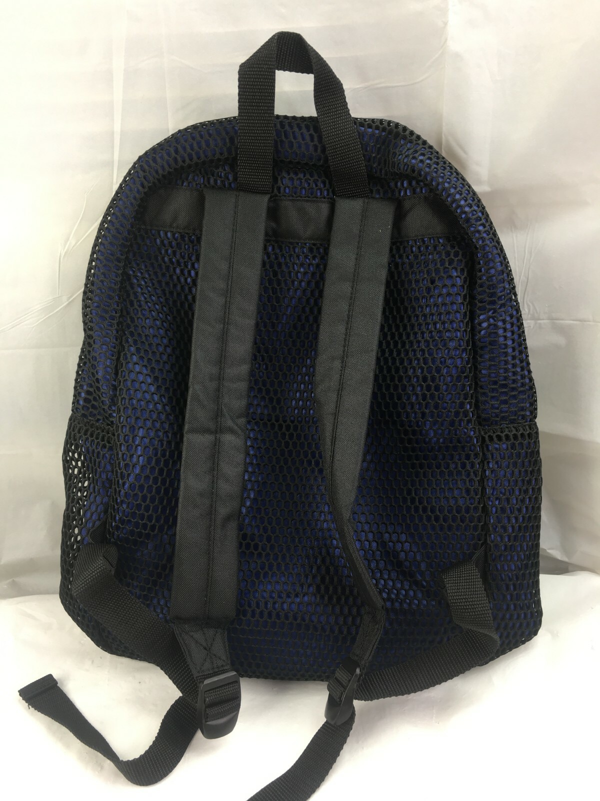NEW Urban Outfitters Feathers Fine Mesh Backpack Black Blue Adj Straps T-1