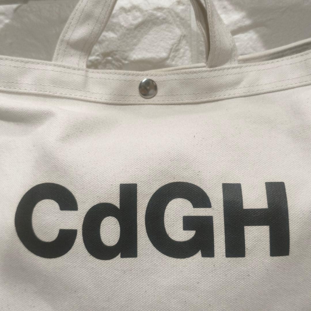 Authentic PORTER × COMME des GARCONS HOMME Canvas Tote 30cm x 45cm x 14cm White