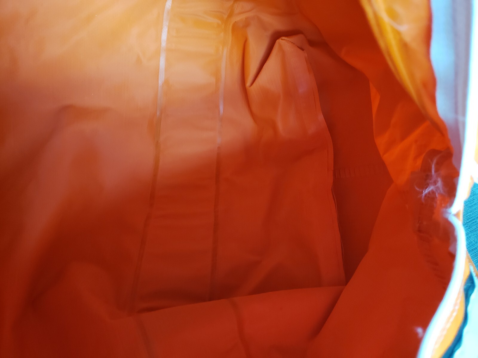 Vintage RARE! Cabela’s Large Orange Waterproof Duffle Bag Hunting Fishing GREAT!