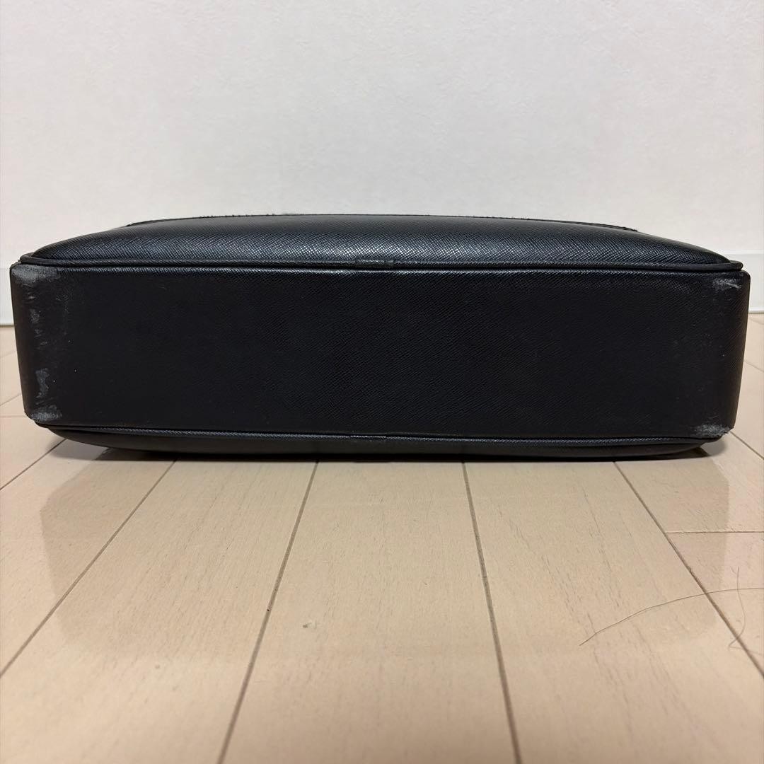 Montblanc Briefcase Business Bag 37cm 27cm 9cm Black Leather Professional